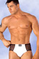 Lingerie Homme Slip Bandes Larges Noir & Blanc