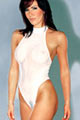 Body Femme � Bandes - Blanc