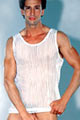 D�bardeur Bandes Homme - Blanc