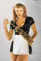 Mini robe soubrette latex