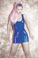 Robe courte latex