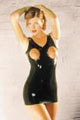 Robe courte seins nus latex