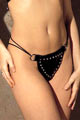 String Cuir � Ficelles et Rivets