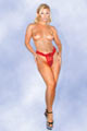 String Transparent � Noeud - Rouge