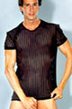 T-Shirt Bandes Homme - Noir
